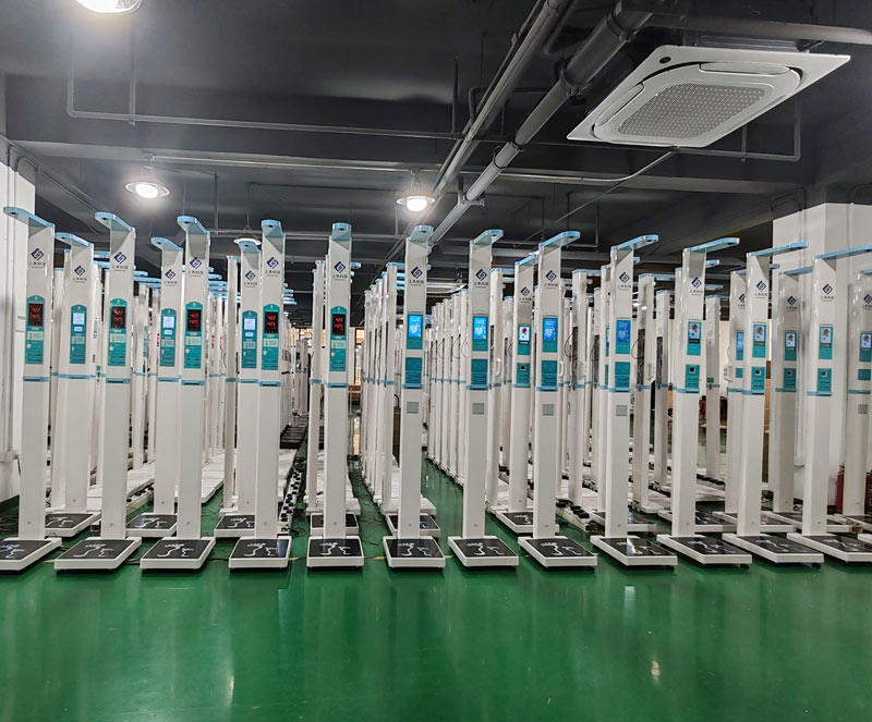 電子身高體重秤，上禾工廠實拍